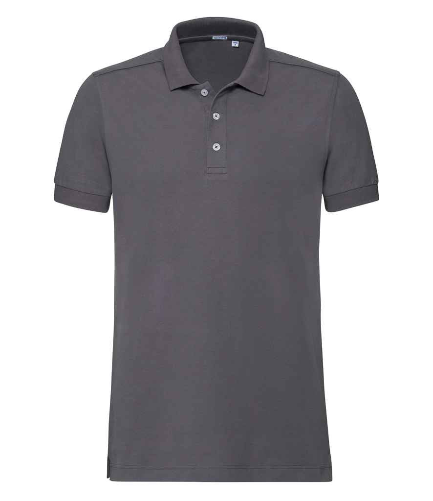 Russell Stretch Piqué Polo Shirt | Convoy Grey