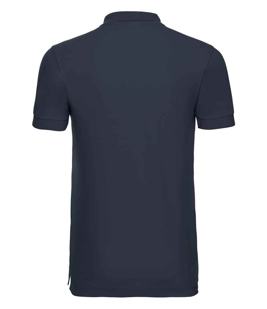 Russell Stretch Piqué Polo Shirt | French Navy