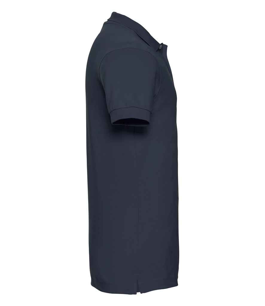 Russell Stretch Piqué Polo Shirt | French Navy