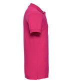 Russell Stretch Piqué Polo Shirt | Fuchsia
