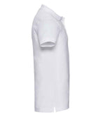 Russell Stretch Piqué Polo Shirt | White