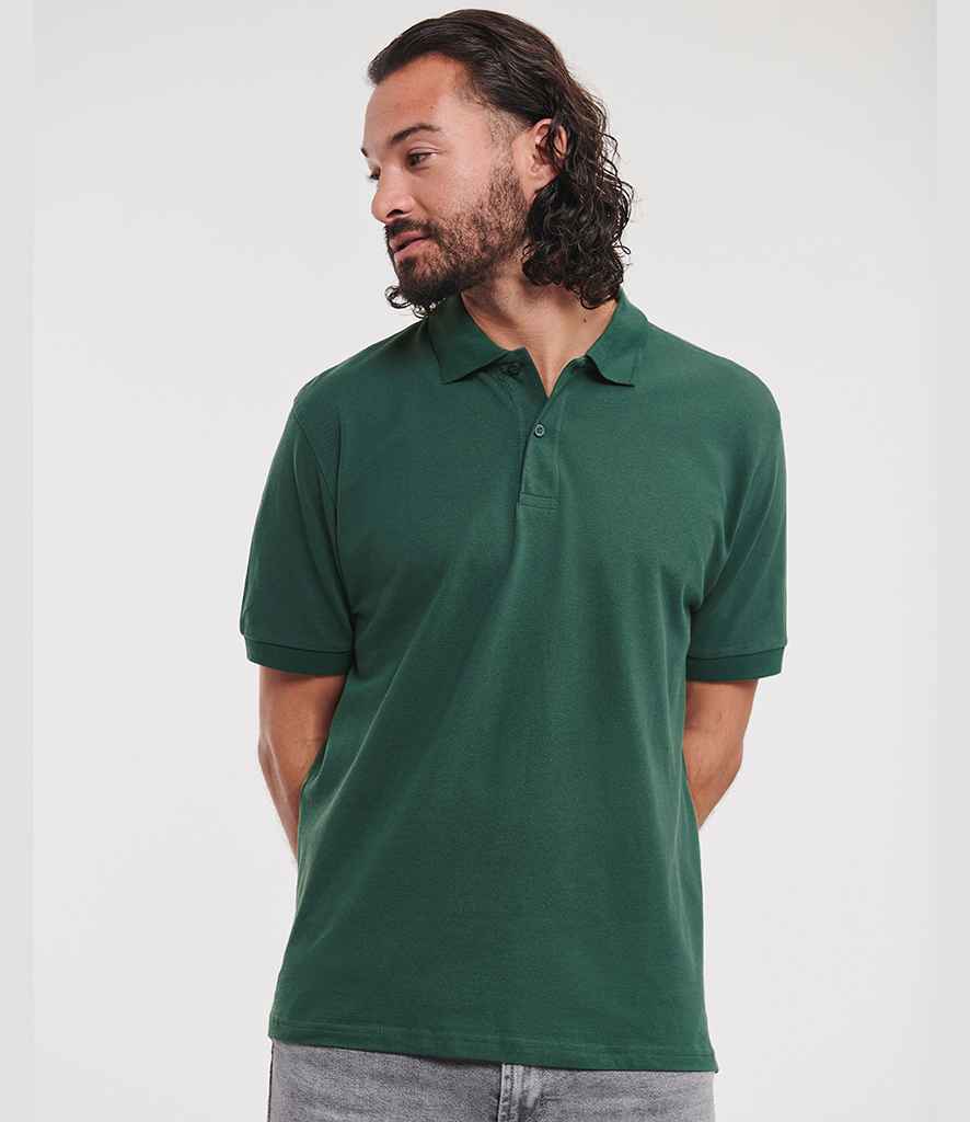 Russell Classic Cotton Piqué Polo Shirt | Bottle Green