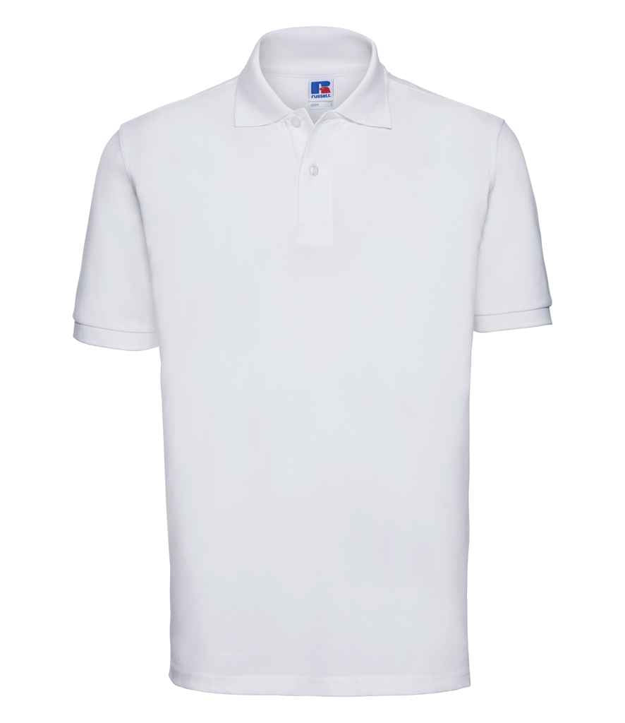 Russell Classic Cotton Piqué Polo Shirt | White