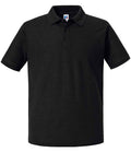 Russell Authentic Eco Piqué Polo Shirt | Black