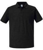 Russell Authentic Eco Piqué Polo Shirt | Black