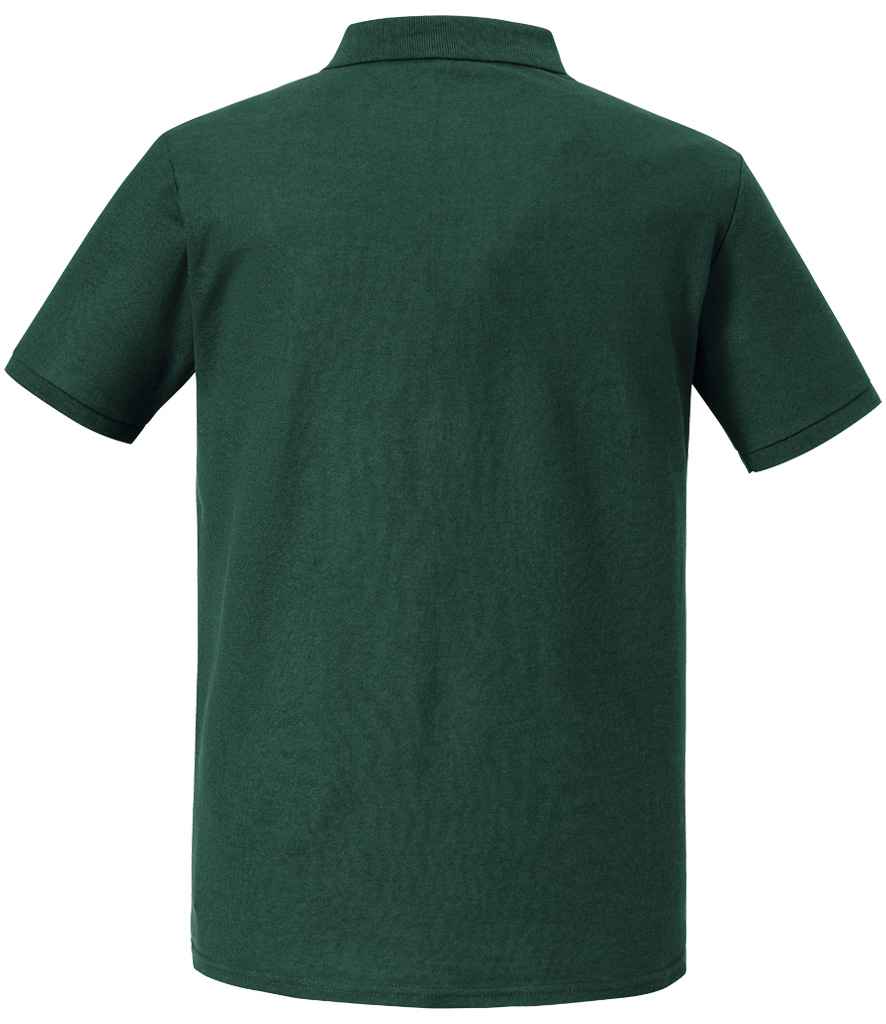 Russell Authentic Eco Piqué Polo Shirt | Bottle Green