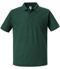 Russell Authentic Eco Piqué Polo Shirt | Bottle Green