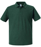Russell Authentic Eco Piqué Polo Shirt | Bottle Green