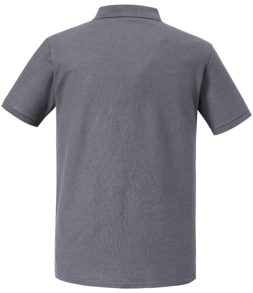 Russell Authentic Eco Piqué Polo Shirt | Convoy Grey