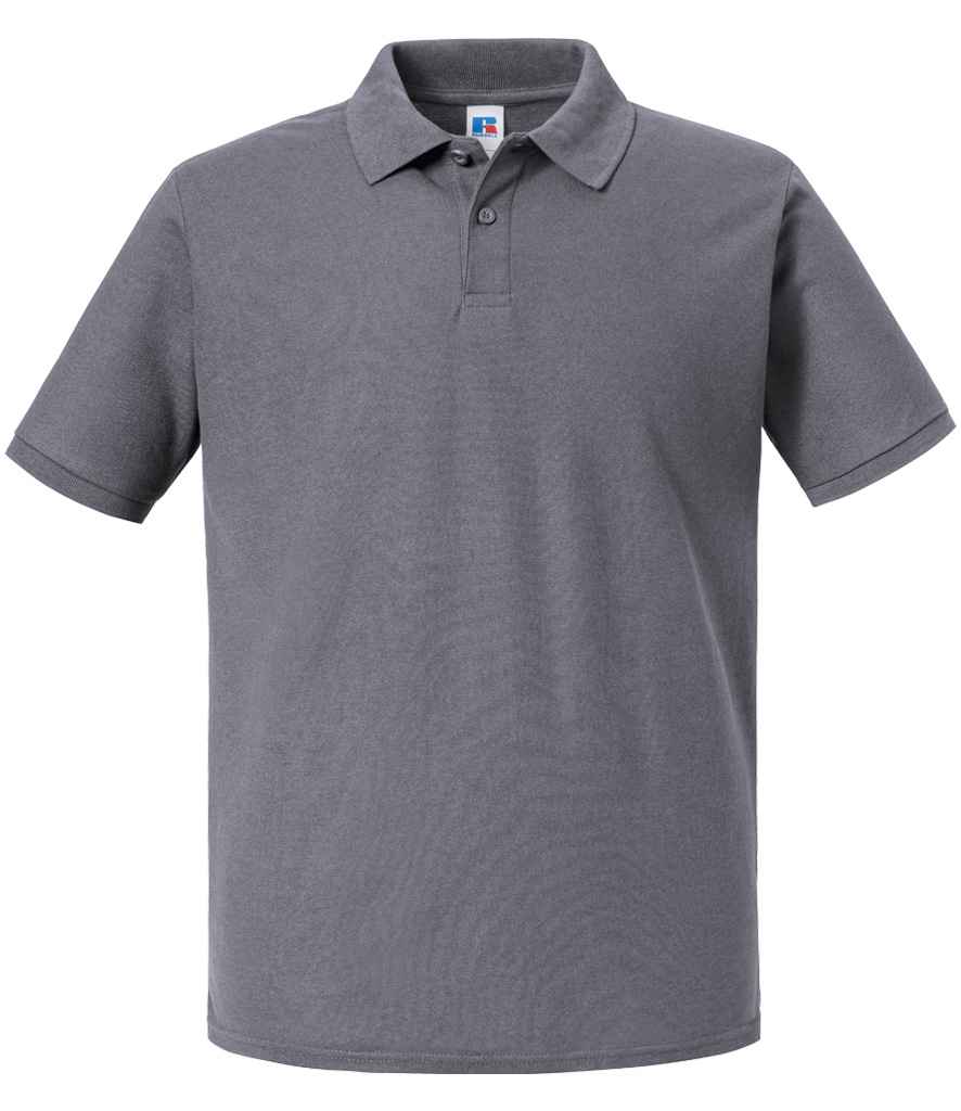 Russell Authentic Eco Piqué Polo Shirt | Convoy Grey