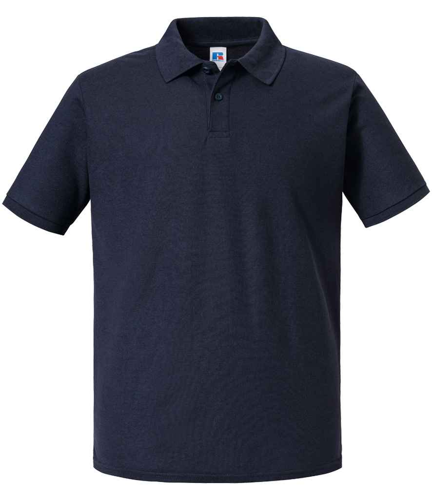 Russell Authentic Eco Piqué Polo Shirt | French Navy