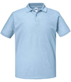 Russell Authentic Eco Piqué Polo Shirt | Sky Blue