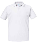 Russell Authentic Eco Piqué Polo Shirt | White
