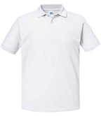 Russell Authentic Eco Piqué Polo Shirt | White