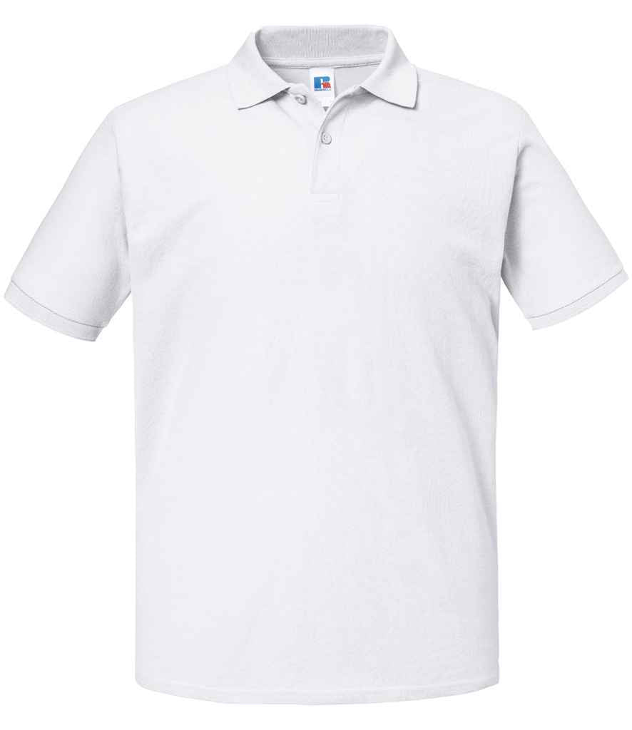 Russell Authentic Eco Piqué Polo Shirt | White
