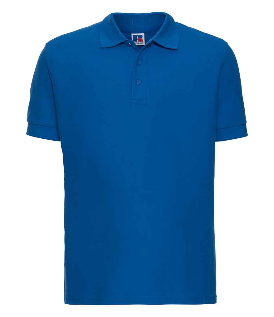 Russell Ultimate Cotton Piqué Polo Shirt | Azure