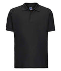 Russell Ultimate Cotton Piqué Polo Shirt | Black