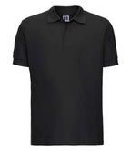 Russell Ultimate Cotton Piqué Polo Shirt | Black