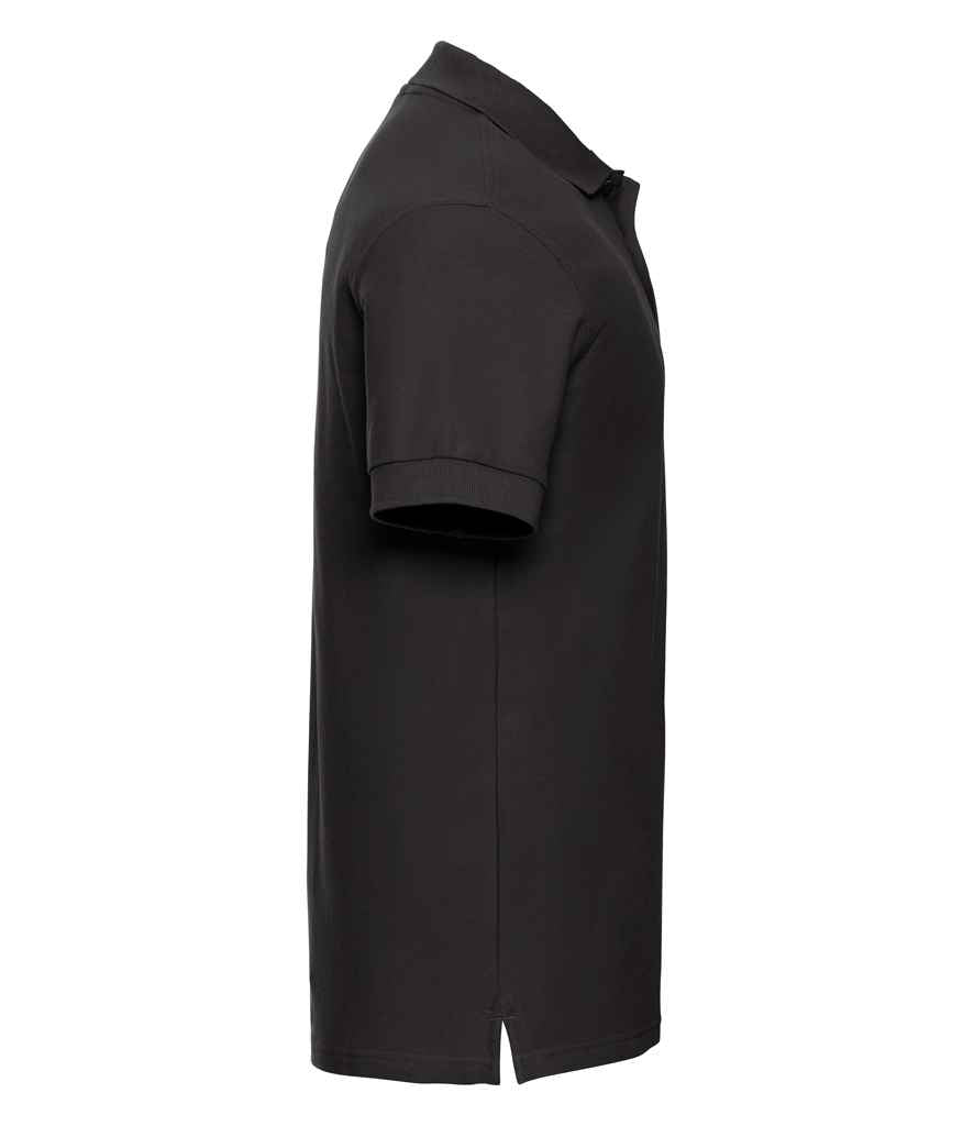Russell Ultimate Cotton Piqué Polo Shirt | Black