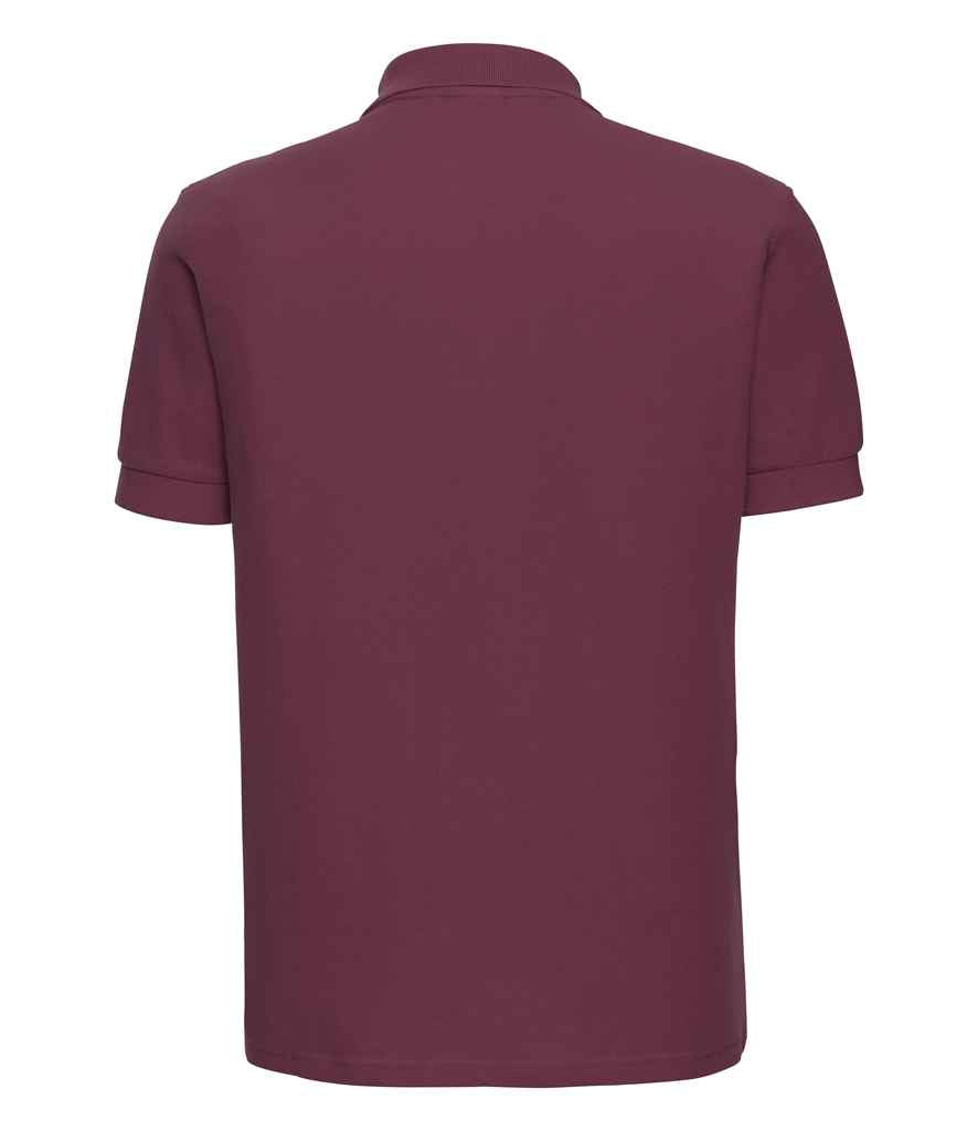 Russell Ultimate Cotton Piqué Polo Shirt | Burgundy