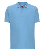 Russell Ultimate Cotton Piqué Polo Shirt | Sky Blue