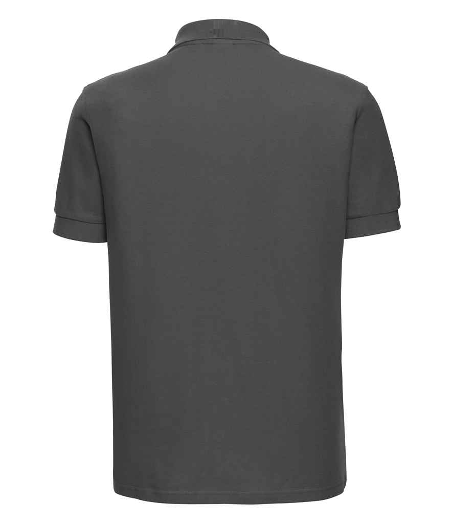Russell Ultimate Cotton Piqué Polo Shirt | Titanium