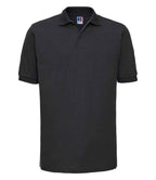 Russell Hardwearing Poly/Cotton Piqué Polo Shirt | Black
