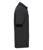 Russell Hardwearing Poly/Cotton Piqué Polo Shirt | Black
