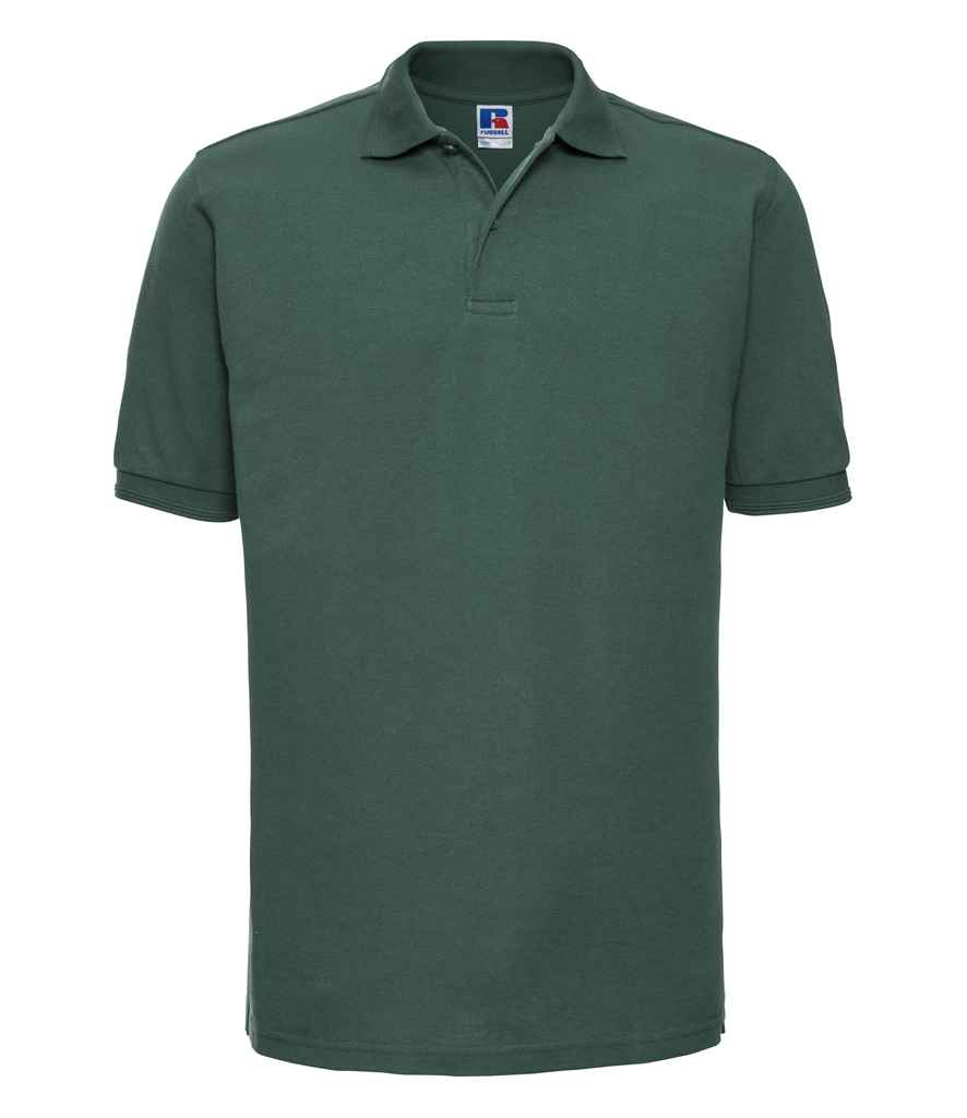 Russell Hardwearing Poly/Cotton Piqué Polo Shirt | Bottle Green