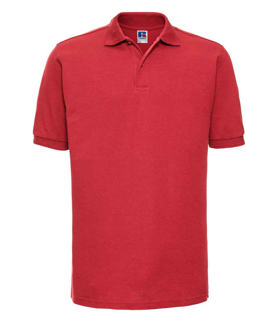 bright crimson polo shirt