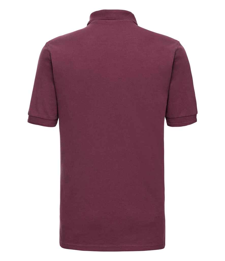 Russell Hardwearing Poly/Cotton Piqué Polo Shirt | Burgundy