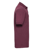 Russell Hardwearing Poly/Cotton Piqué Polo Shirt | Burgundy
