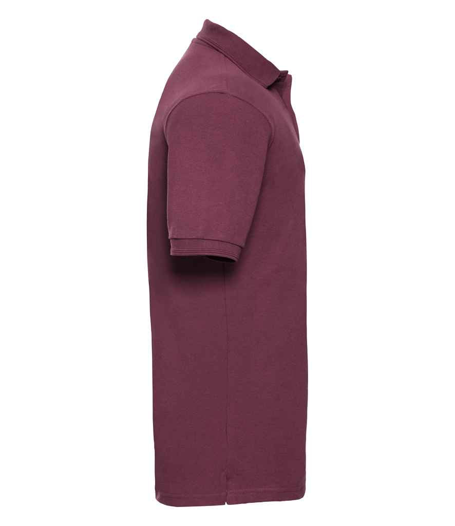 Russell Hardwearing Poly/Cotton Piqué Polo Shirt | Burgundy