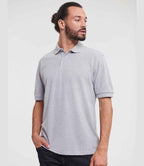 Russell Hardwearing Poly/Cotton Piqué Polo Shirt | Light Oxford