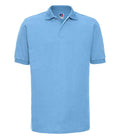 Russell Hardwearing Poly/Cotton Piqué Polo Shirt | Sky Blue