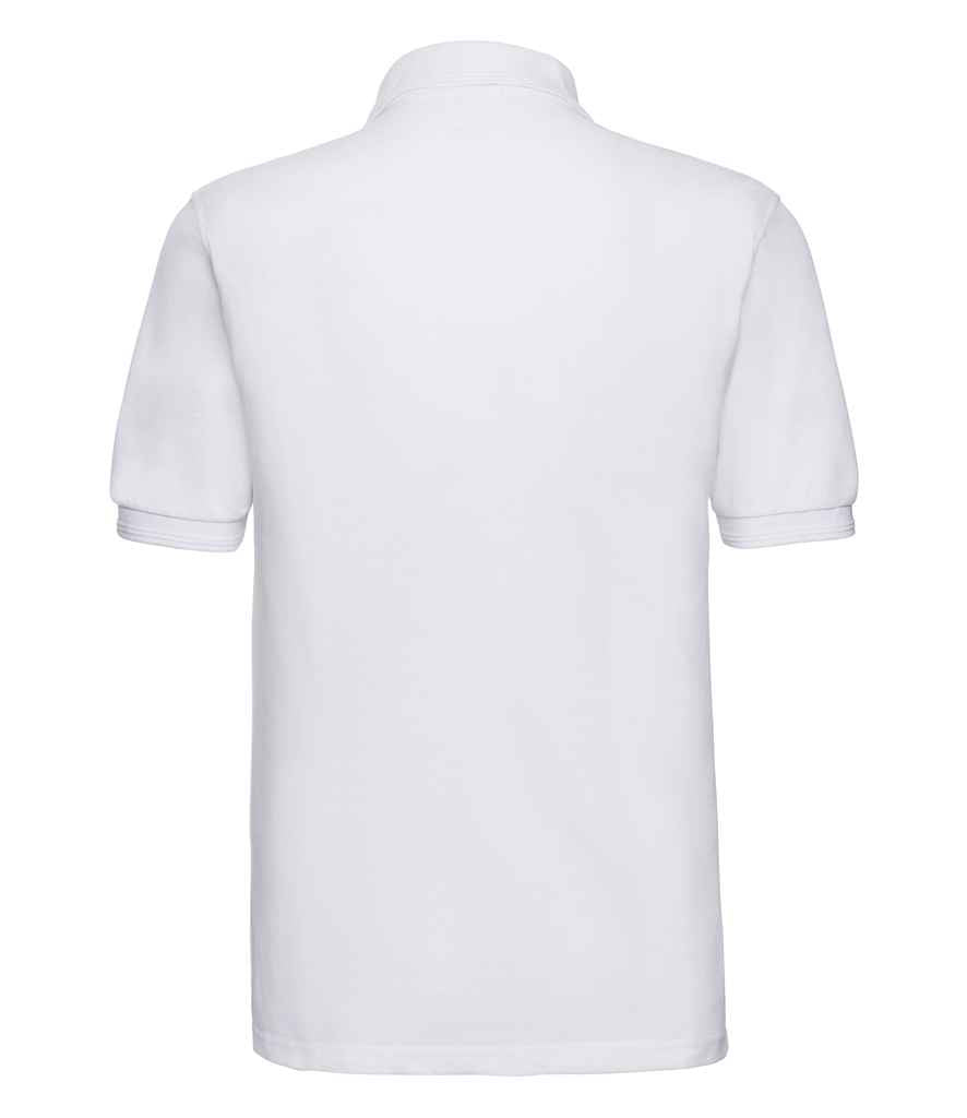 Russell Hardwearing Poly/Cotton Piqué Polo Shirt | White