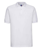 Russell Hardwearing Poly/Cotton Piqué Polo Shirt | White