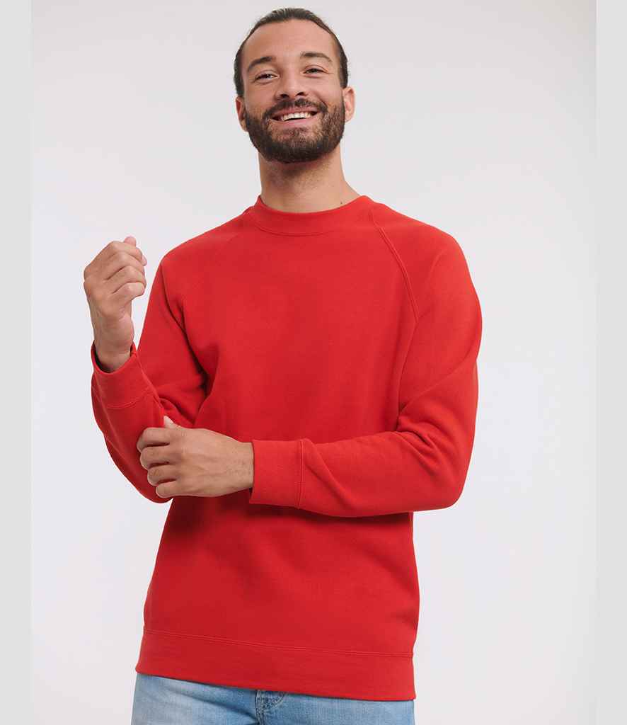 Russell Raglan Sweatshirt | Bright Red