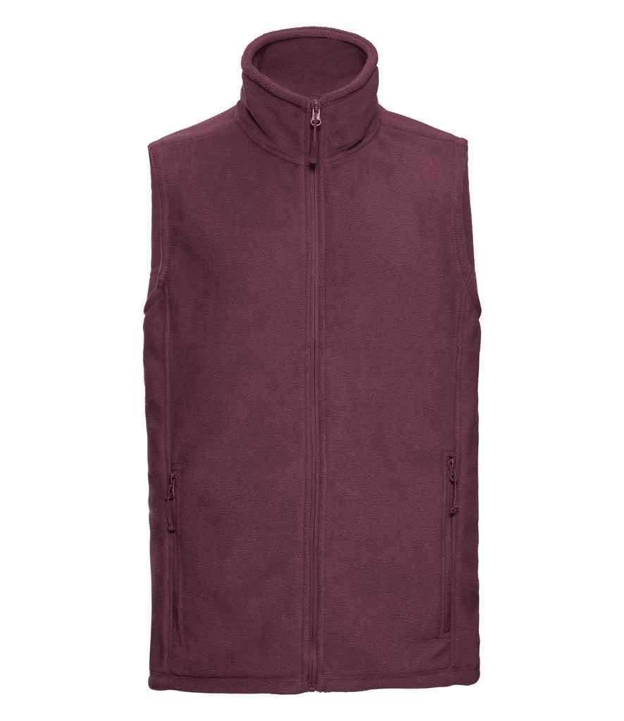 Russell Outdoor Fleece Gilet | Burgundy