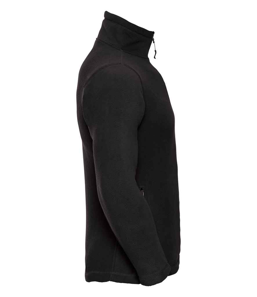 Russell Zip Neck Outdoor Fleece | Black