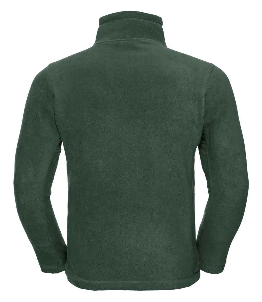 Russell Zip Neck Outdoor Fleece | Bottle Green