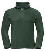 Russell Zip Neck Outdoor Fleece | Bottle Green