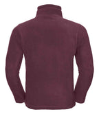 Russell Zip Neck Outdoor Fleece | Burgundy