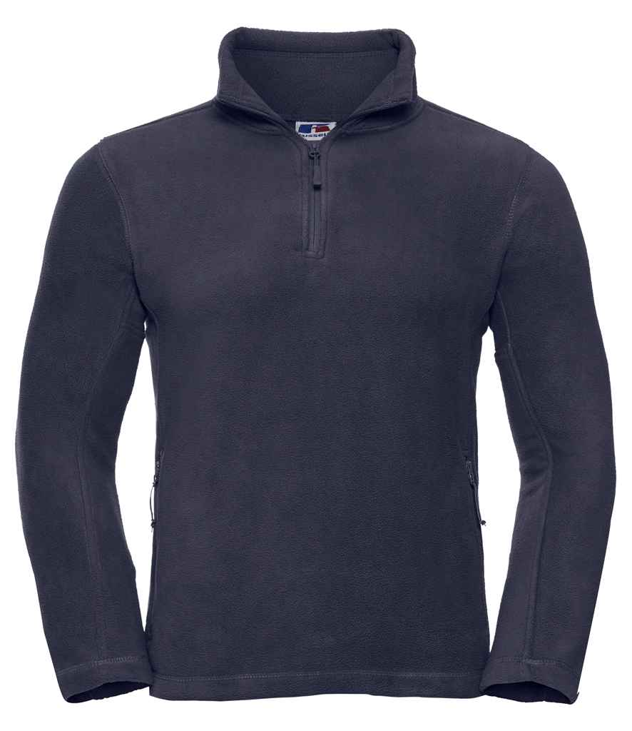 Russell Zip Neck Outdoor Fleece | French Navy