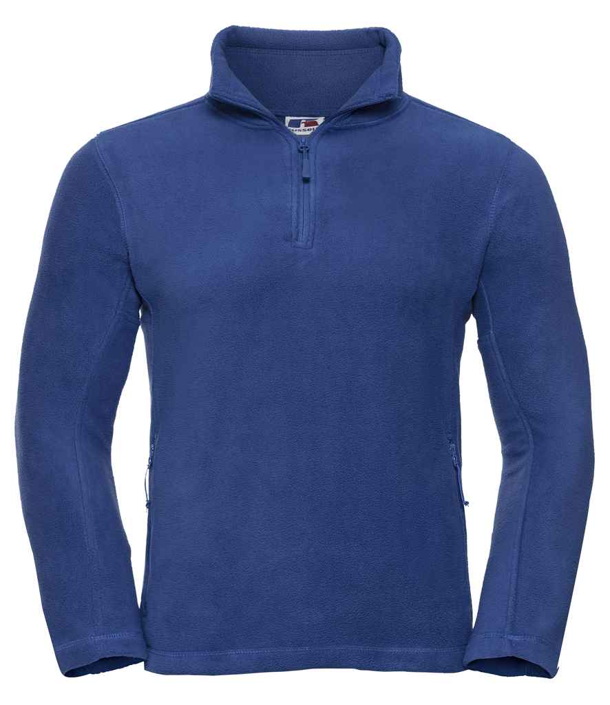 Russell Zip Neck Outdoor Fleece | Royal Blue