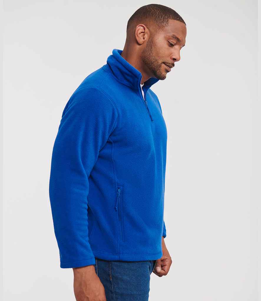 Russell Zip Neck Outdoor Fleece | Royal Blue