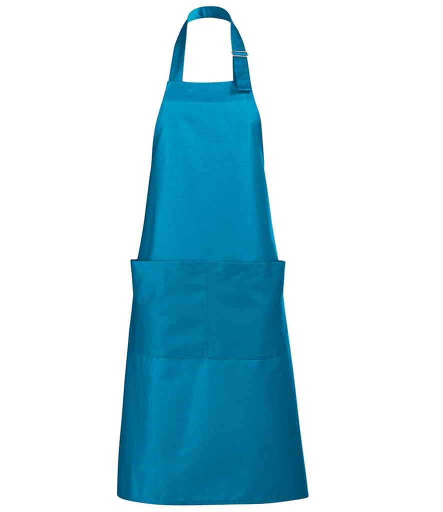 SOL'S Gala Long Bib Apron | Aqua