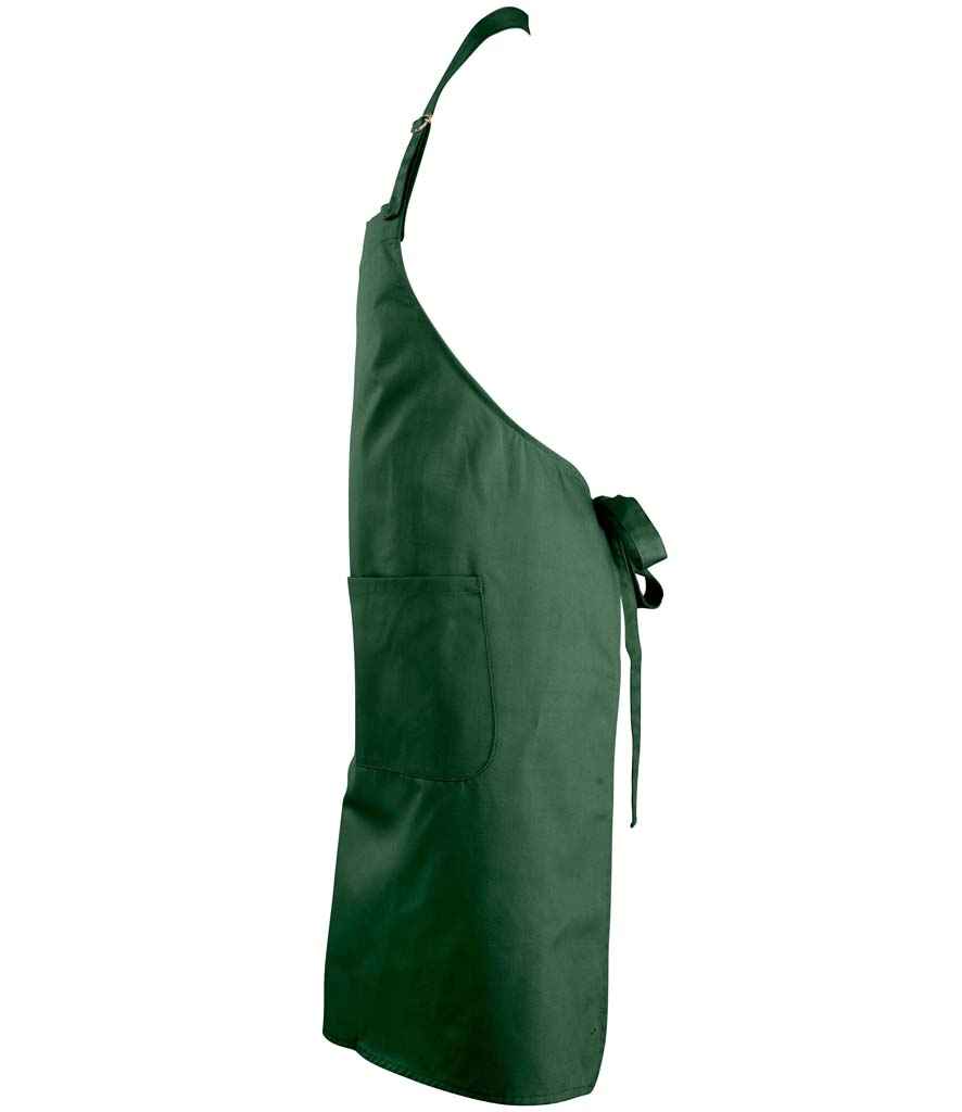 SOL'S Gala Long Bib Apron | Bottle Green