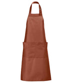 SOL'S Gala Long Bib Apron | Brown