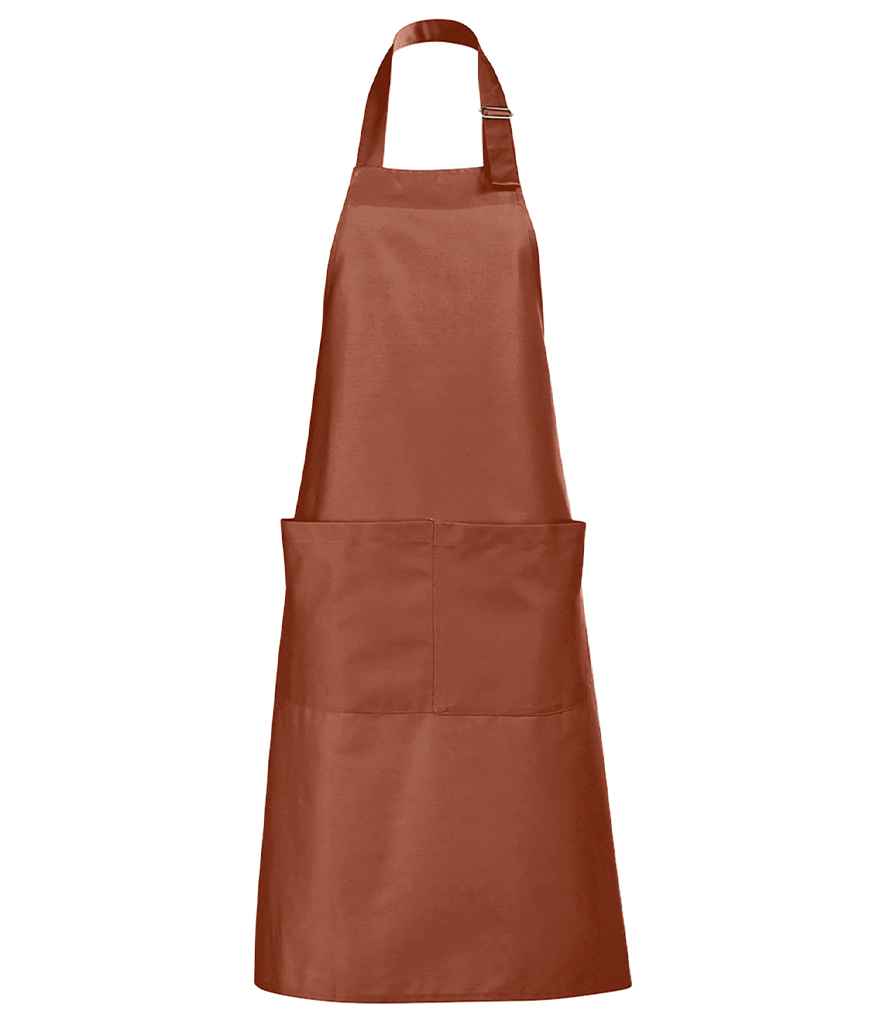 SOL'S Gala Long Bib Apron | Brown